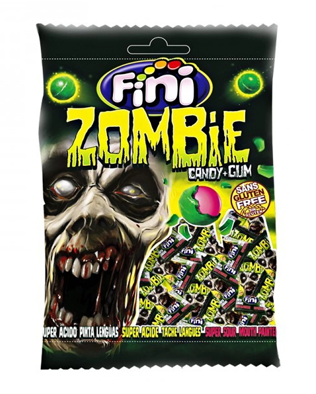 Zombie Candys Mit Kaugummi 80g 1 Zombie Candys Mit Kaugummi 80g