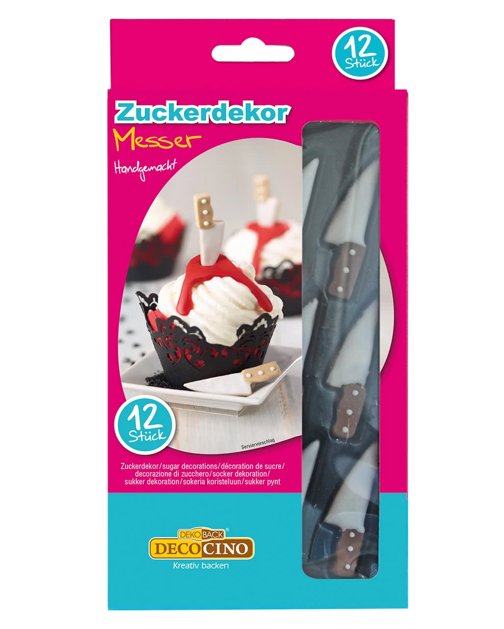 Messer Zuckerdekoration 12 St. 1 Messer Zuckerdekoration 12 St.