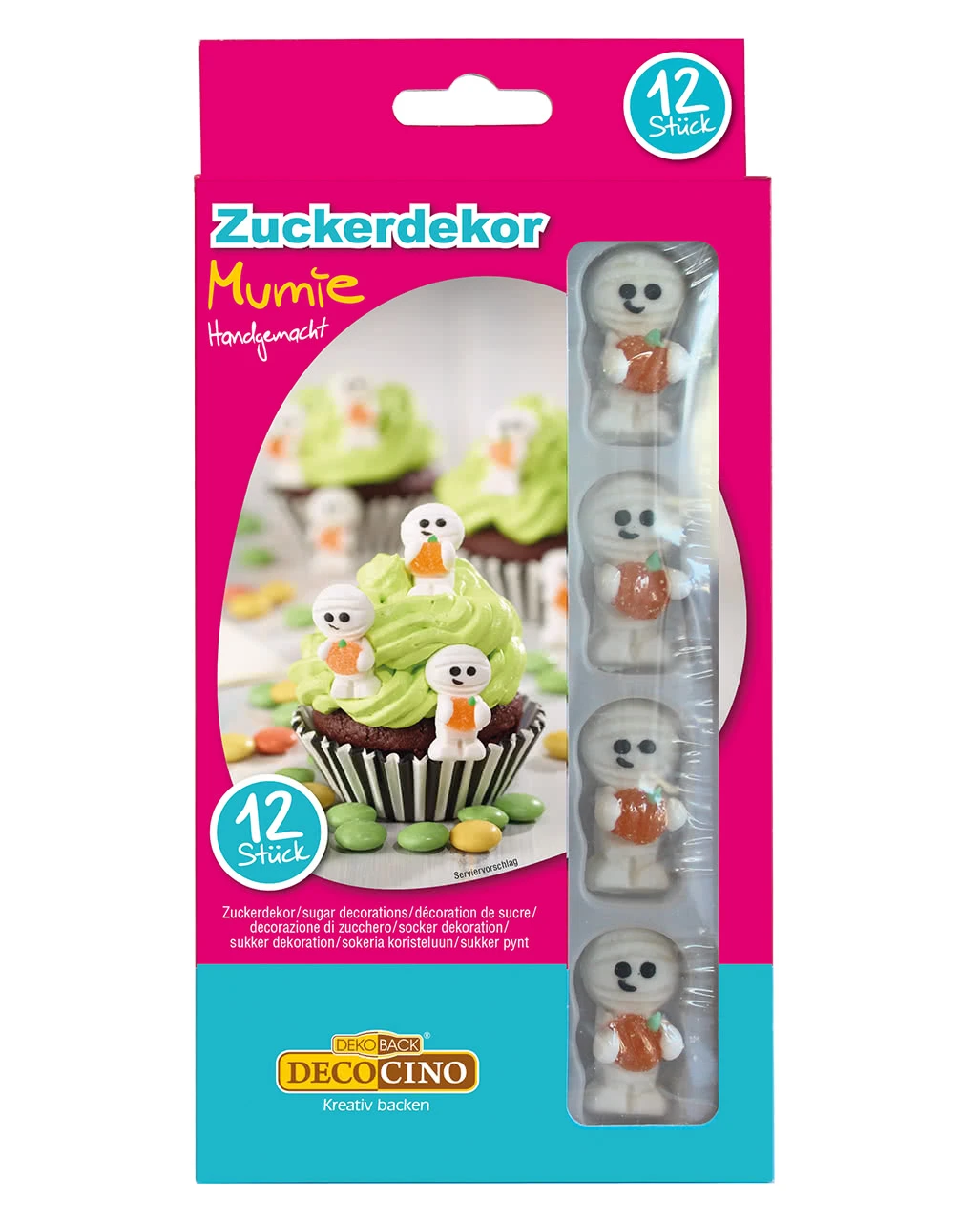 Mumien Zuckerdekoration 12 St. 1 Mumien Zuckerdekoration 12 St.